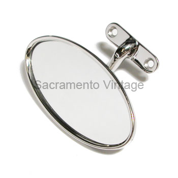 [06957-1] INSIDE MIRROR-OVAL S/S 35-36 CABRIOLET