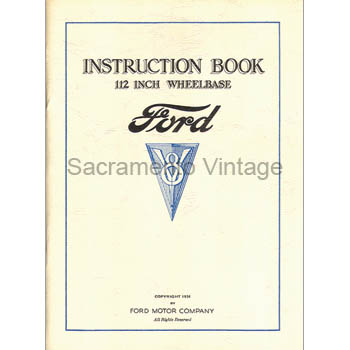 [09216] INSTRUCTION BOOK V-8 1934