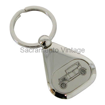 [01191-6] KEYCHAIN - 1930 PHAETON Chrome plated Swivel