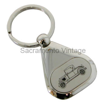 [01191-2] KEYCHAIN - 1930 ROADSTER / Chrome plated Swivel