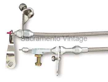[13485-2] KICKDOWN CABLE KIT- stainless C-6