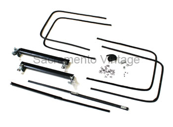 [06318-35] DOOR GLASS CHANNEL KIT- 5W/CP & FORDOR SEDAN SDS (17-1/2") 1941