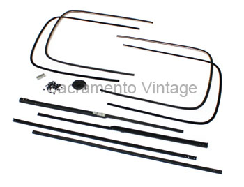 [06318-36] DOOR GLASS CHANNEL KIT- COUPE & FORDOR SEDAN SD 17-1/2"  1946-48