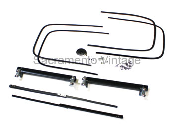 [06318-35-5] DOOR GLASS CHANNEL KIT- COUPE & FORDOR SDT (17-1/2") 1941-42