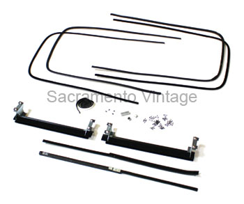 [06318-35-6] DOOR GLASS CHANNEL KIT- TUDOR SEDAN & SEDAN COUPE  LDT (26") 1941-42