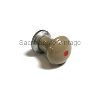 [05954-64] L/KNOB-GREY TAN W/RED DOT 1946