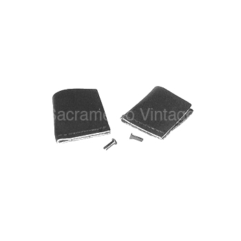 [00838] LEATHER HOOD CORNER SET 1928-31 SQUARE PROFILE
