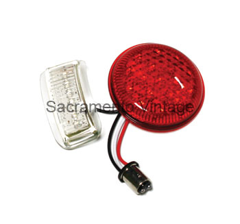 [06127-1-LED] LED TAIL LAMP LENS  RETRO FIT 1937 LEFT 12V.