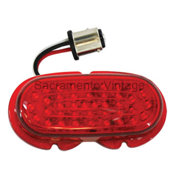 [06129-8-LED] LED TAIL LAMP LENS  RETRO FIT 1942-48 12V.