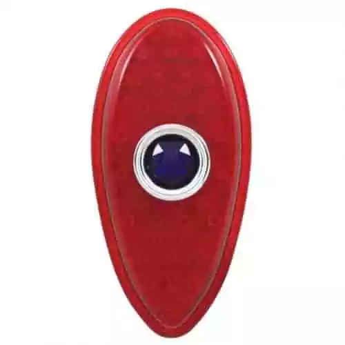 [06137-3-LED] LED TAIL LAMP LENS 1938-39  W/BLUE DOT 12V PLUG & PLAY