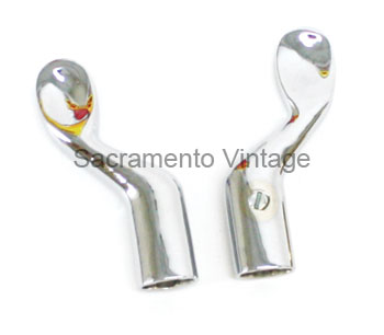 [03781-8-1] LEVER EXTENSIONS- CHROME 1916-27 FOR SPARK AND THROTTLE LEVERS