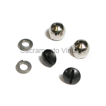 [06158-0] LICENSE PLATE BOLTS- DOMED HEAD ORIGINAL ACCESSORY STYLE SET OF 2