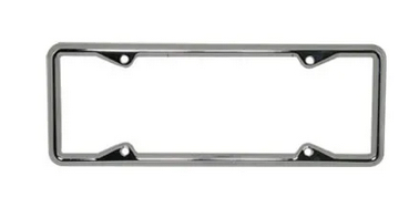 [00739-2] LICENSE PLATE FRAME- VERY EARLY square corner style 14-1/4" x 5-1/4"