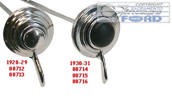 [00716] LIGHT SWITCH & HORN ROD 45-31/32" 1930-31