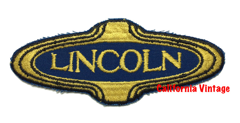 [PATCH-LINCOLN-BLUE] LINCOLN BLUE EMBROIDERED PATCH 5-1/2 X 2