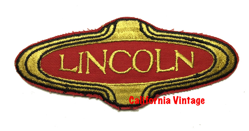 [PATCH-LINCOLN-RED] LINCOLN RED EMBROIDERED PATCH 5-1/2 X 2