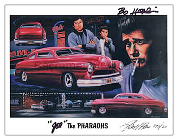 [09710-12-3] LITHOGRAPH- Bo Hopkins (Joe) Collage  by Todd Howe AUTOGRAPHED BY BO HOPKINS 20" x 28"