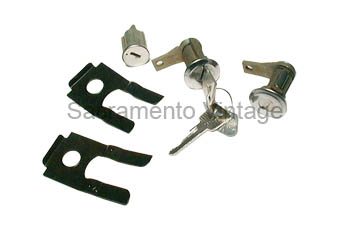 [08496] LOCK SET- DOORS and IGNITION 1961-66 retainer clips no longer included