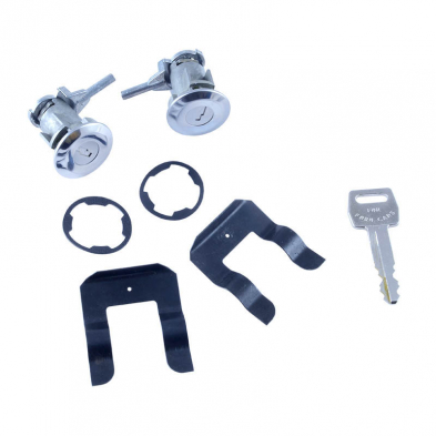[208494] LOCK SET- FOR 2 DOORS 1967-72 WITH CLIPS