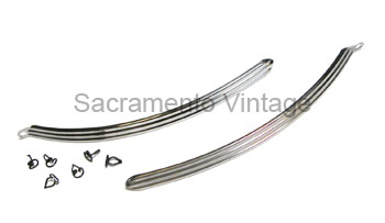 [06254-2] LOWER FRONT HOOD TRIM- outer 1940 dlx