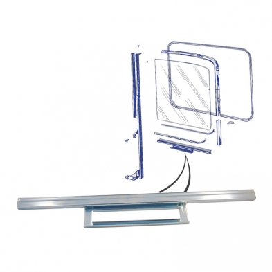 [08455] LOWER METAL LIFT CHANNEL- 1956 FITS R-I-G-H-T SIDE (PASS) FOR DOOR GLASS