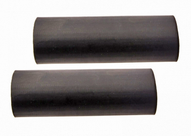 [05731-2] LOWER RADIATOR HOSES (2)- PLAIN 1932-39 STD  & 1942-48 CAR/PU   ALL BLACK  