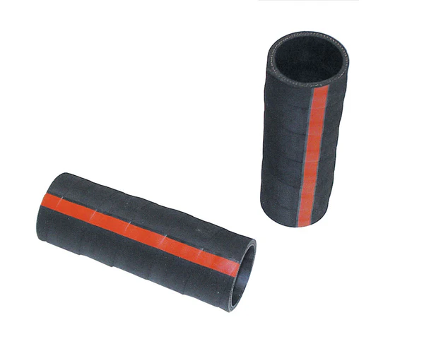 [05731] LOWER RADIATOR HOSES (2)-  BLACK WRAP W/ RED STRIPE- 1932-39 STD  & 1942-48 CAR/PU 