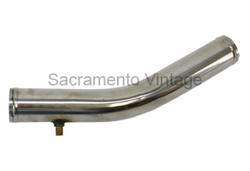 [00462-4] LOWER WATER PIPE- BLACK POWDER COATED STAINLESS 1928-31