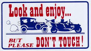 [09368] MAGNET- LOOK & ENJOY- PLEASE DON'T TOUCH