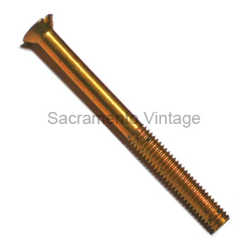[03452-0] MAGNETO CLAMPING SCREW-  FOR ORIGINAL RING GEAR 14-24 THREAD / BRASS 1911-27