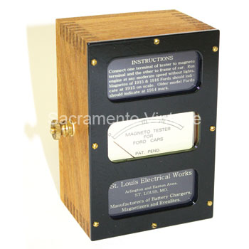[03457-1] MAGNETO OUTPUT TESTER- 1909-27 - ST LOUIS ELECTRIC REPRODUCTION. LAST ONE