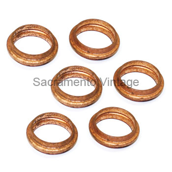 [03573-1] MANIFOLD GASKETS- SOLID COPPER / FLANGED RING STYLE (6) 1909-27