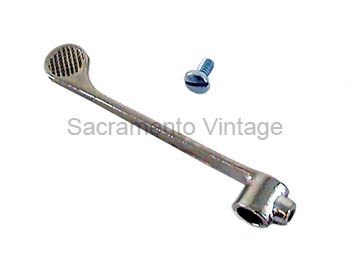 [00892-36] MANUAL WIPER LEVER 1928-30 NICKEL