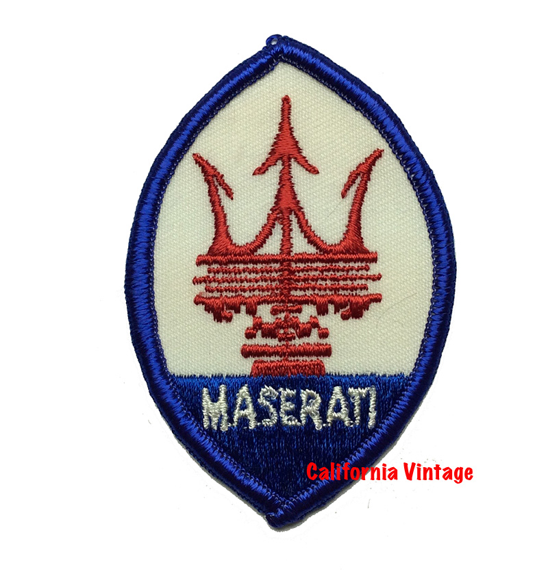 [PATCH-MASERATI] MASERATI EMBROIDERED PATCH 2 X 3 OVAL