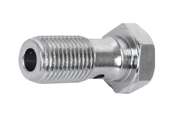 [05248-1] MASTER CYLINDER OUTLET FITTING BOLT- w/o port 1949-51 CAR - 