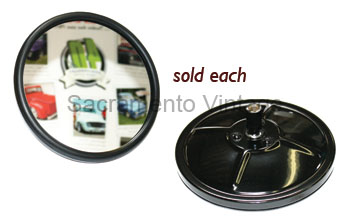 [04199-1] MIRROR HEAD-  5" BLACK 1909-27