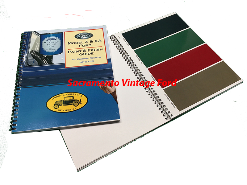 [09131] MODEL A FORD PAINT and FINISH GUIDE - SPIRAL BOUND 1928-31 - MODEL A CLUB PUBLICATION