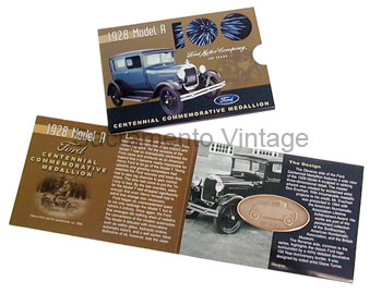[09651-7] MODEL A MERLIN GOLD COIN 1928 CELEBRATES FORD 100 YEAR ANNIVERSARY