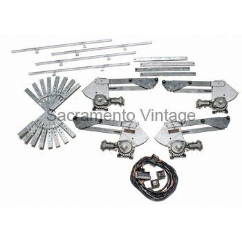 [13465] POWER WINDOW KIT- W/O SWITCHES MODEL A FOR 4 WINDOWS