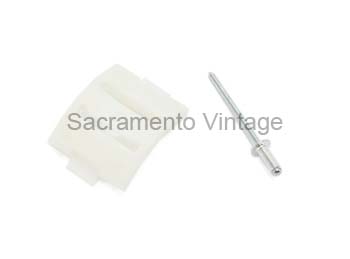 [201227] MOLDING CLIP-FENDER/DOOR/BEDSIDE PLASTIC W/POP RIVIT 1968-72