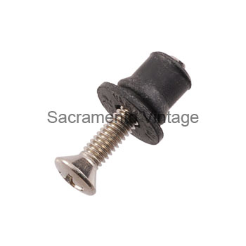 [201234] MOLDING RETAINER 3 5/8in BED CORNER SCREW & INSERT 1970-72