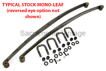 [07317-1] MONO LEAF FRONT SPRINGS CENTER HOLE FORWARD 1 INCH STOCK EYE 1953-56