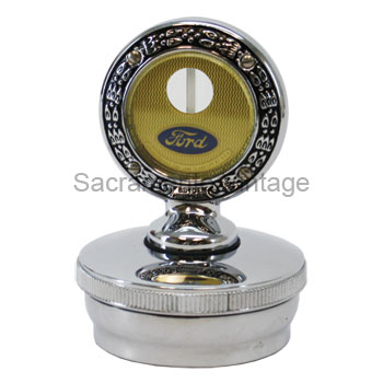 [00436] MOTOMETER & CAP Ford/wreath/chrome 1928-29