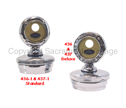 [00436-1] MOTOMETER & CAP- STANDARD 1928-29 PLAIN RIM- CHROME