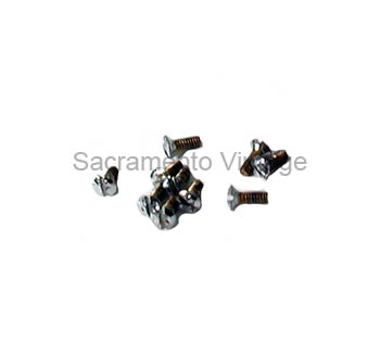 [00431-4] MOTOMETER RIM SCREWS- EMBOSSED (4) CHROME - SET OF 4 FOR 1 RIM