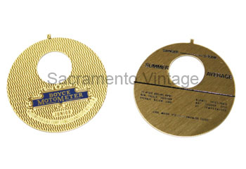 [03646-1] MOTOR METER FACE PLATES- BOYCE FRONT AND REAR - SET OF 2