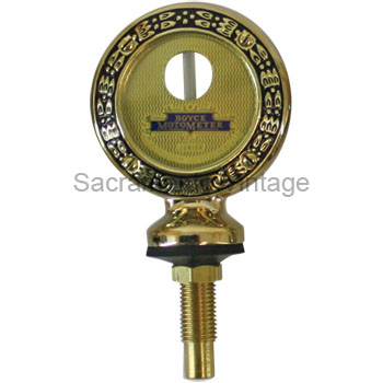 [03647-B] MOTOR METER- BRASS WREATH BOYCE FACE