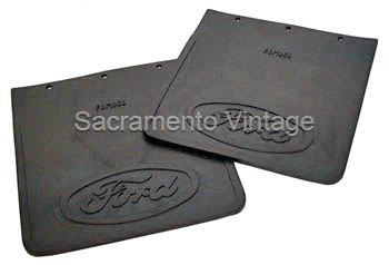[00012-2] MUD FLAP WITH Ford Oval UNIVERSAL 9-7/8" wide x 10-3/4" tall