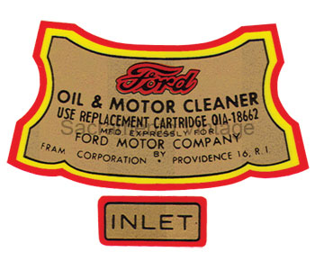 [05498] OIL FILTER DECAL 1939-53
