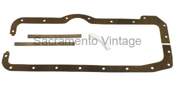 [00310-0] OIL PAN GASKET SET- NEW BLACK CELLULOSE FIBRE MATERIAL 1928-31